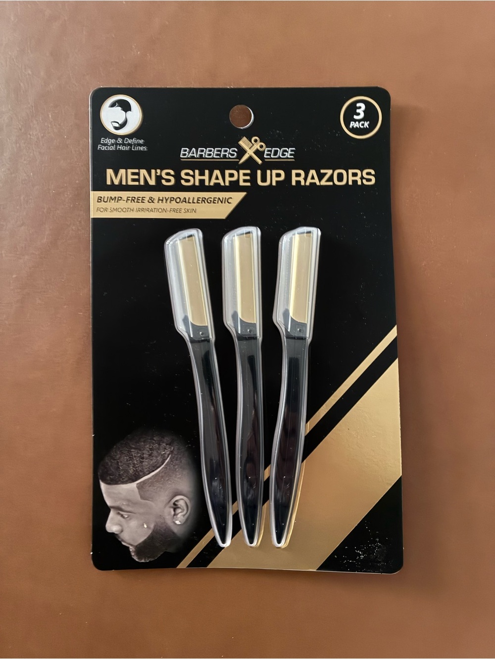 Men's Shape Up Razors - Black and Gold (3 Pack)